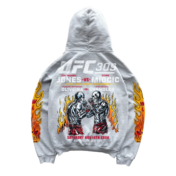 Warren Lotas Knockout Hoodie Heather Grey