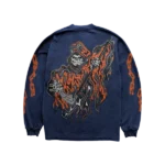 Warren Lotas Chain Reaper Long Sleeve T-Shirt – Navy