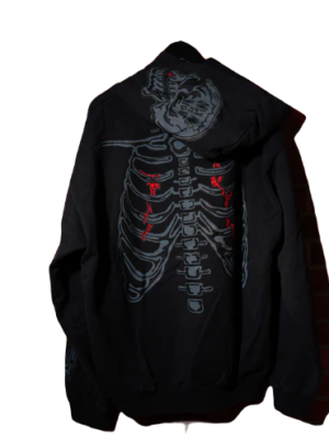 Warren Lotas DS Warren Lotas Skeleton Hoodie