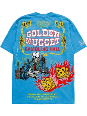 Warren Lotas Golden Nugget T-Shirt – Blue