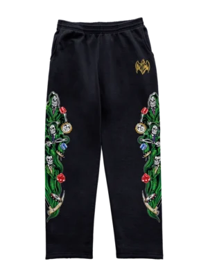 Warren Lotas Three Reapers Dice and Chips Sweatpants Black