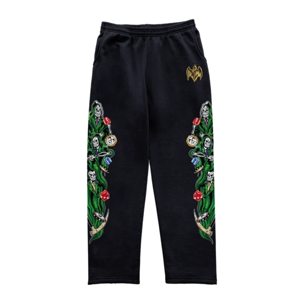 Warren Lotas Three Reapers Dice and Chips Sweatpants Black
