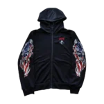 Warren Lotas Skull Slot Bling Hoodie Vintage Black