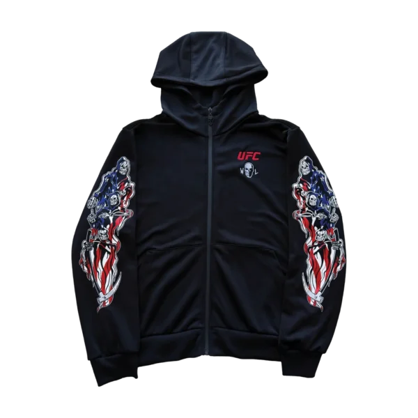 Warren Lotas Skull Slot Bling Hoodie Vintage Black