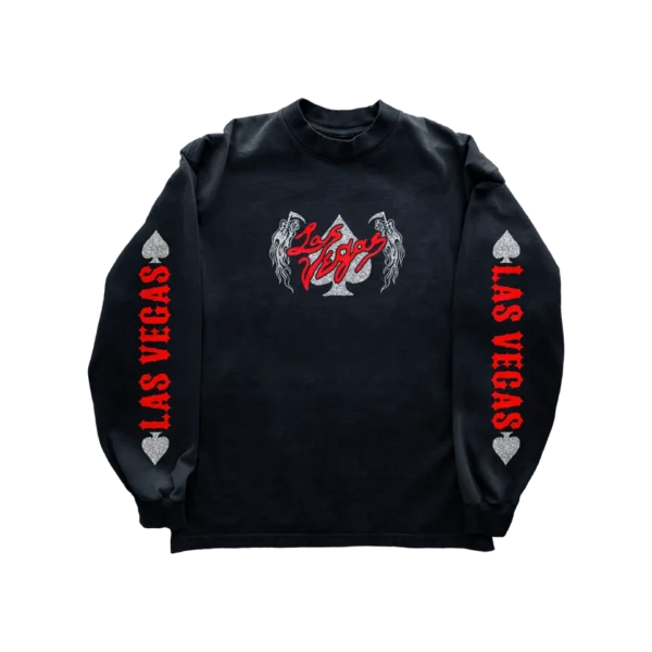 Warren Lotas Vegas Spade Long Sleeve Shirt – Black
