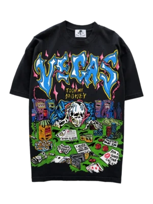 Warren Lotas Vegas Took My Money T-Shirt – Vintage Black