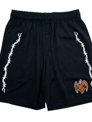 Warren Lotas Barbed Wire Mesh Shorts Black