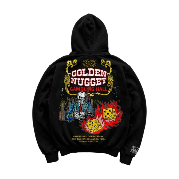 Warren Lotas Golden Nugget Zip Up Hoodie – Black