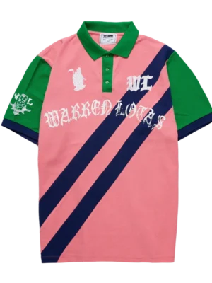 Warren Lotas Reaper Academy Polo – Pink/Navy/Green